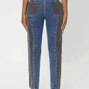 color block jeans